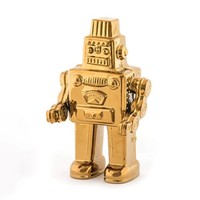 HOWstore seletti金色陶瓷擺件機器人護身符家居裝飾