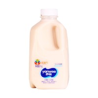 yanwee 养味 风味奶无蔗糖乳酸菌酸牛奶饮品1kg*1桶早餐奶益生菌儿童饮料