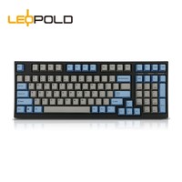 利奥博德 Leopold FC980M PD 加厚PBT二色成型键帽 98键 紧凑型 机械键盘 灰蓝 红轴