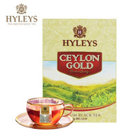 HYLEYS 斯里兰卡进口 豪伦思（HYLEYS）金装原叶红茶大叶散茶休闲冲饮下午茶盒装200g