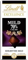 Lindt Excellence 70% Cacao dark chocolate Mild (4 x 100 g)