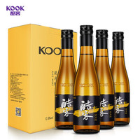 酷客KOOK 葡米酿 苏派特型黄酒 半干型黄酒 12.8度375ml *4瓶装