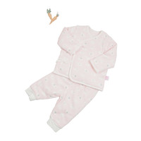 冬季男女宝宝新生婴儿绑带长袖棉套装