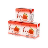 爱谊（Ivy）泰国原装进口酸奶饮品草莓味180ml*24盒 成人儿童酸乳酪饮品 *3件