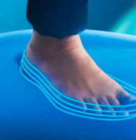 Dr.Scholl's 爽健 中性雙層填充凝膠鞋墊1對 藍黃色40-46.5碼