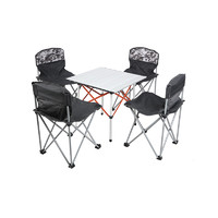 网易考拉黑卡会员：考拉工厂店 便携户外露营桌椅五件套
