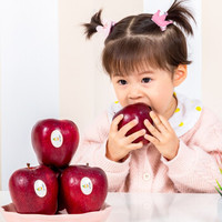 甘肃天水花牛红蛇果粉面苹果 新鲜水果 带箱5斤（单果70-75mm）