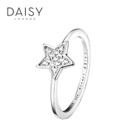 daisy london善缘系列欧美气质星星戒指 手工925银饰品尾戒指环女