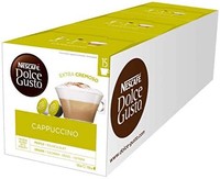 Nescaf&eacute; Dolce Gusto卡布奇诺 XXL特惠装 （90 枚胶囊，纯阿拉比卡咖啡豆，淡咖啡享受伴有奶泡）