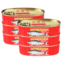 鱼罐头金樱花豆豉鱼罗非鱼罐头120g组合装 6罐装