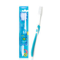 雷治（Dr.RAY） 牙刷成人牙软细毛牙刷标准中头细洁牙刷单支独立包装D4 D4蓝色1支独立包装 *10件