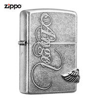 ZIPPO 之寶 美國進口 之寶（zippo） 防風煤油打火機不含油 ZBT-1-3b 愛天使古銀 品牌直供原裝正版