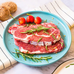 青草家 澳洲进口整切眼肉西冷牛排套餐 (10片)家庭牛排