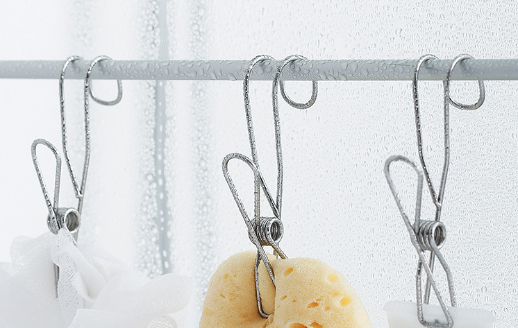 霜山 不锈钢带挂钩夹子