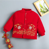 儿童棉衣宝宝衣服中国风秋冬季加厚棉衣加厚保暖棉服小童加棉保暖