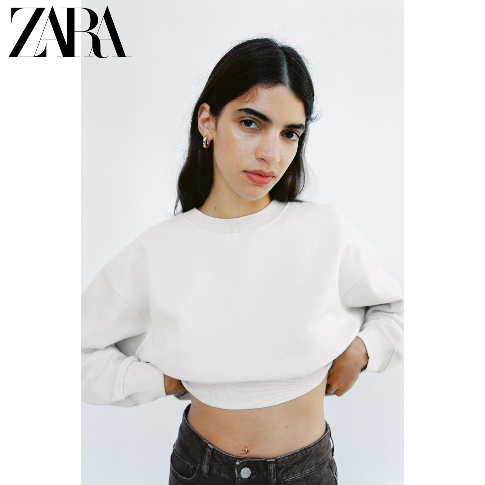 ZARA 01660802251 女士基本款卫衣