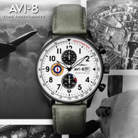 AVI-8英国品牌空军表石英手表男飞行员手表潮牌手表时尚男表防水航空手表AV-4011系列 AV-4011-0B手表