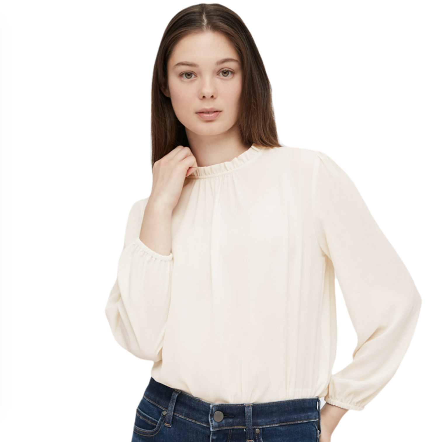 uniqlo 优衣库 429418 女士荷叶边领衬衫