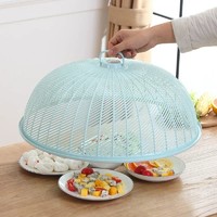 圆形菜罩塑料家用遮菜罩大号防苍蝇盖菜罩厨房桌盖餐桌罩饭菜罩子
