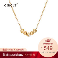 CIRCLE Circle日本珠宝 黄18K金生辰石系列牙齿童趣吊坠项链可搭配女款 5月生辰石祖母绿