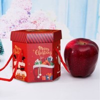 平安果圣诞果花牛苹果国产蛇果 特级大果6枚装单果径约80-90mm（送礼盒）新鲜水果