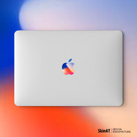 SkinAT苹果笔记本LOGO彩膜Pro13 MacBookAir贴纸电脑贴膜3M配件