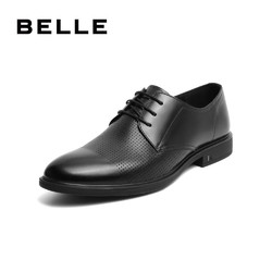 belle/百丽2020夏新商场同款牛皮革男商务正装皮鞋6wj01bm0