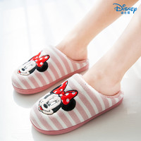 迪士尼儿童加绒可爱棉拖鞋