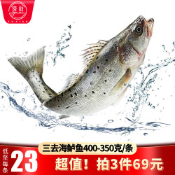 速鲜白蕉海鲈鱼三去开背350g400g袋装整条冷冻