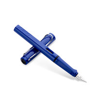 LAMY 凌美 Safari狩獵系列 鋼筆 不銹鋼 藍色 EF尖
