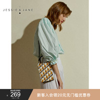 JESSIE＆JANE2020新款3198老花复古手提单肩包