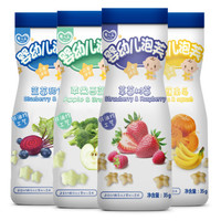 京东PLUS会员：婴儿乐  星星泡芙婴儿4瓶混合装(草莓味+香蕉味+苹果味+蓝莓味 ) 宝宝零食 磨牙 (6-36个月) *7件