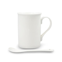 骨质瓷纯白单杯直筒杯(300ML)