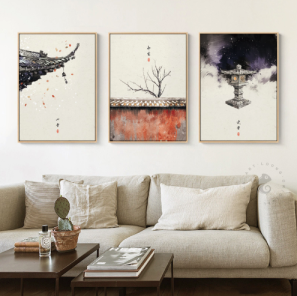 装饰画 24节气 中国古风挂画 二十四客厅墙画