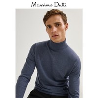 Massimo Dutti  00912440408 男装素色棉质高领针织衫