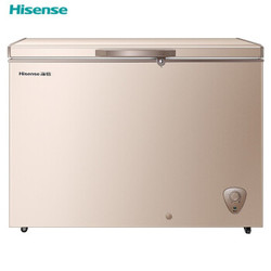 海信hisense308升一级能效商用冰柜保鲜冷柜节能冰箱金色bdbc308nud