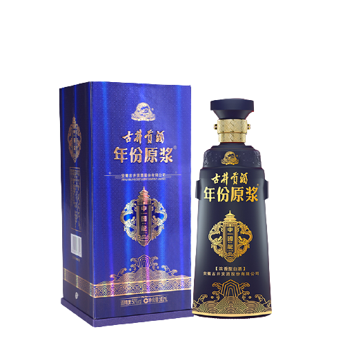 古井贡酒 年份原浆系列 中国龙 蓝 50%vol 浓香型白酒 500ml 单瓶装 *