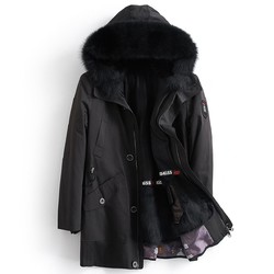 冬季保暖抗寒派克服男士皮衣皮草