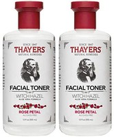 Thayers 玫瑰花瓣金缕梅芦荟汁 - 12 盎司 12 Oz (Pack of 2) *2件