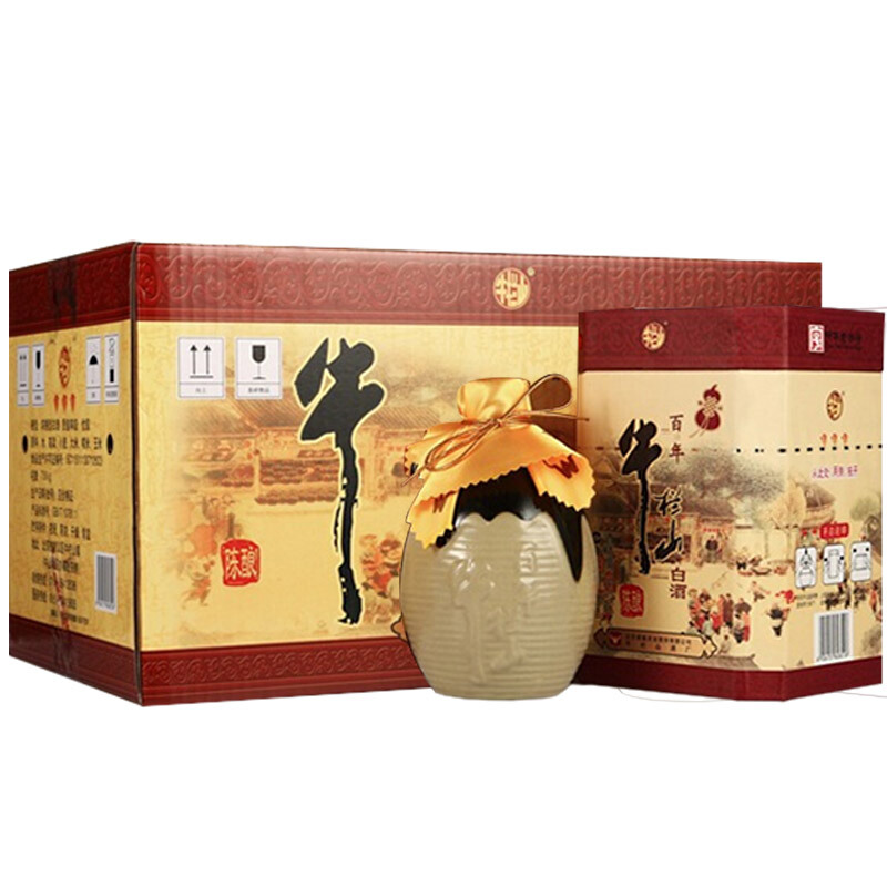niulanshan 牛栏山 百年陈酿 三牛 36%vol 浓香型白酒 500ml*6瓶 整箱