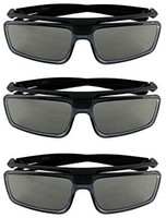 原厂原装索尼 TDG-500P 被动式 3D 眼镜超薄外观,无需电池/无需充电 (TDG-500P)(3 件装)
