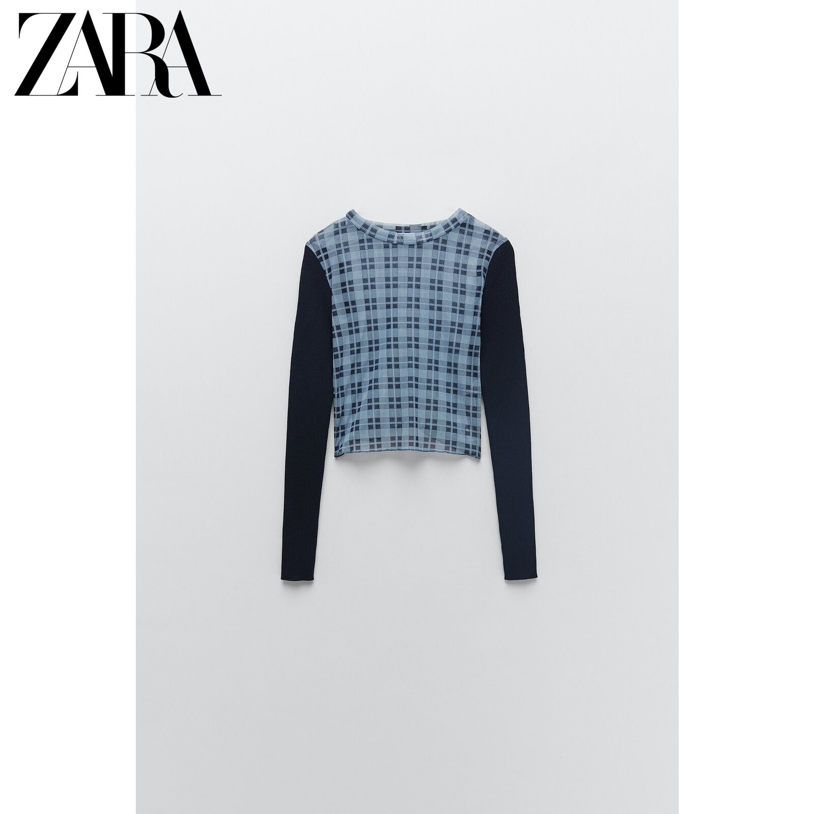 ZARA 02488130400  女士格子针织衫