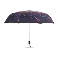 德国kobold（UPF50+）蛙张双层保护防晒伞三折叠遮阳伞防晒防紫外线太阳伞女伞 紫色盛开