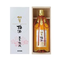 日本直邮万岁乐加贺梅酒五年成熟日本原装进口14度720ml礼盒包装