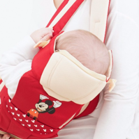 Disney 迪士尼 嬰兒背帶透氣腰凳抱娃神器可橫抱 可橫抱多功能-夢想家紅色