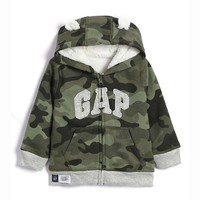 Gap 蓋璞 嬰兒連帽加絨衛衣