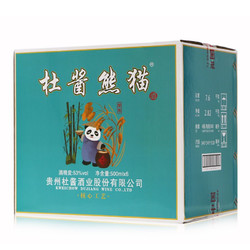 杜酱熊猫酒53度纯粮食坤沙老酒整箱12个小酒杯