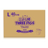 THREE PIGS 三只小猪 Thethreepiggy3D轻薄拉裤L码80片(9-14KG)