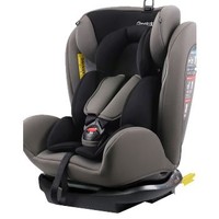 REEBABY 儿童安全座椅可躺 靠背可调节婴儿宝宝汽车安全座椅0-12岁 潜力灰ISOFIX双向安装