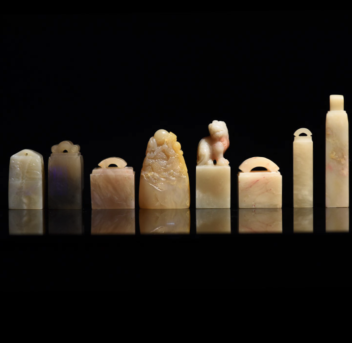 巴林石 方章 礼盒印章 篆刻石材 精装盒装随机发货